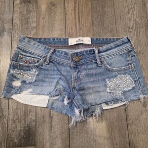 Hollister Blue Denim Shorts